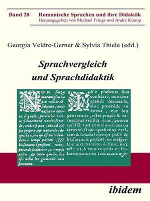 cover image of Sprachvergleich und Sprachdidaktik